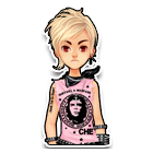 粉色摇滚风套装 缩略图