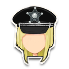 黑色皮制警帽 缩略图