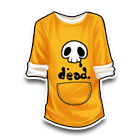 橙色骷髅T恤 缩略图