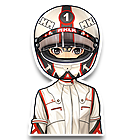 新款白色赛车服套装 缩略图