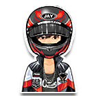 黑色时尚赛车服套装 缩略图