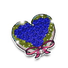 蓝玫瑰花束礼盒 缩略图