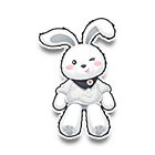 幼稚兔玩偶背饰 缩略图