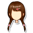 粉红发卡麻花辫 缩略图