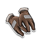 棕色毛边手套 缩略图