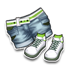 清透田园风热裤 缩略图