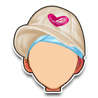 白色红心帽 缩略图