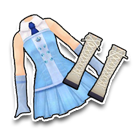 蓝色深情女套裙 缩略图