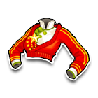 红色五星V领线衫 缩略图