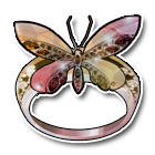 轻灵蝶翼订婚戒指 缩略图