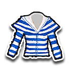 天蓝海军情侣衬衣 缩略图