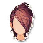 褐色中长分偏发型 缩略图