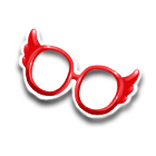 红色时髦太阳镜 缩略图