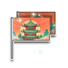 青花旗帜 缩略图