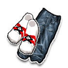 嘻哈宽牛仔板裤 缩略图