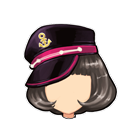 歪带式蓝黑色制服帽 缩略图