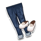 修身卷边七分裤 缩略图