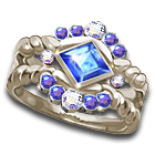 幻晶宝石蓝订婚戒指 缩略图