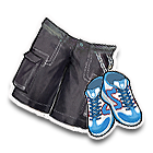 黑色帆布短裤 缩略图