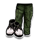 动感墨绿休闲裤 缩略图