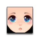 湛蓝妩媚表情 缩略图