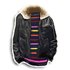 毛领夹克配彩色线衫 缩略图