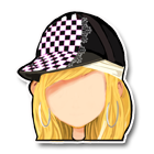 黑白格子太阳帽 缩略图