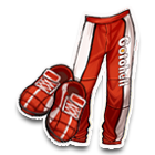 红色火焰赛车服下装 缩略图