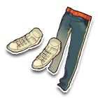 怀旧修身牛仔裤 缩略图