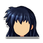 清纯脱俗蓝色秀发 缩略图