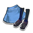 蓝色喇叭裙 缩略图