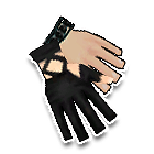 黑色单拇指镂空手套 缩略图