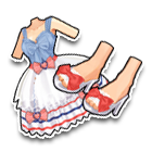 蕾丝可爱吊带裙 缩略图