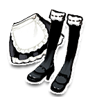 白色小围裙配漆皮鞋 缩略图