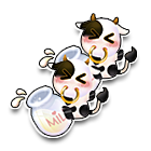 黑白花奶牛尾挂 缩略图