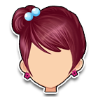 红色简约发型 缩略图