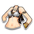 双色吊带比基尼上装 缩略图