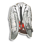 白色西服配格纹V领衫 缩略图