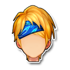 蓝色头巾发饰 缩略图