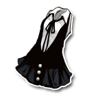 黑白长衫荷叶裙 缩略图