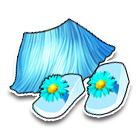 夏威夷风情蓝色草裙 缩略图