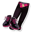 蓝黑色卷边长裤 缩略图