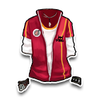 嘻哈街头红色T恤 缩略图