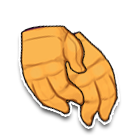 黄色纯棉滑雪手套 缩略图