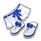 温婉蓝丝带下装 缩略图