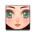 绿眼朦胧脸 缩略图