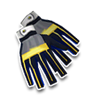 深色黄条手套 缩略图