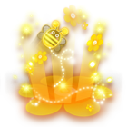 蜂舞花丛炫光 缩略图