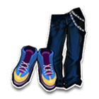 深蓝动感牛仔裤 缩略图