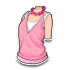 粉色挂脖V领衫 缩略图